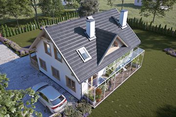  Projekt domu Puszek 2 dr-T (BSA2362) - projekt domu parterowego z poddaszem - Zdjęcie 5