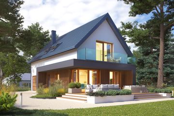  Projekt domu Okruszek 2 (BSA2361) - projekt domu parterowego z poddaszem - Zdjęcie 6