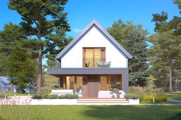  Projekt domu Okruszek 2 (BSA2361) - projekt domu parterowego z poddaszem - Zdjęcie 3