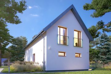  Projekt domu Okruszek 2 (BSA2361) - projekt domu parterowego z poddaszem - Zdjęcie 5