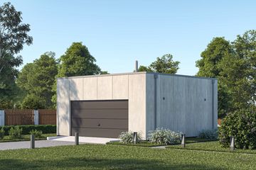  Projekt garażu G21 (WAI1471) - projekt garażu parterowego - Zdjęcie 1