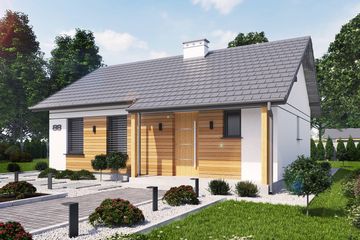  Projekt domu Pego C dom mieszkalny, całoroczny (SLN2819) - projekt domu parterowego - Zdjęcie 1