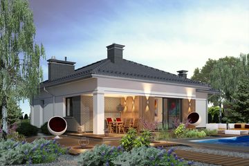  Projekt domu Domidea 4 (WAC1120) - projekt domu parterowego - Zdjęcie 3