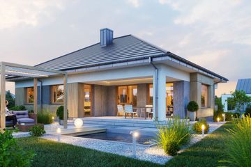  Projekt domu Domena 154 C (WRW1386) - projekt domu parterowego - Zdjęcie 3