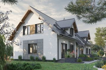  Projekt domu Tosia Nano Duolit (1870) (KRD3013) - projekt domu parterowego z poddaszem - Zdjęcie 3