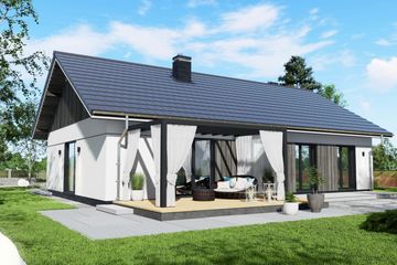  Projekt domu Tani w budowie 2 (LUZ1002) - projekt domu parterowego - Zdjęcie 2