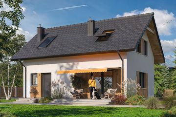  Projekt domu Amor 4 (WOE1188) - projekt domu parterowego z poddaszem - Zdjęcie 4