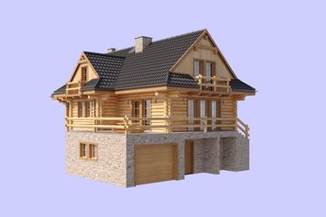  Projekt domu L-128 (SLU1041) - projekt domu parterowego z poddaszem - Zdjęcie 3