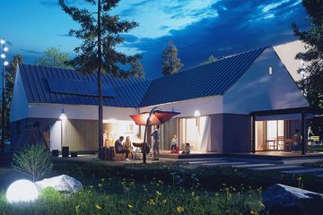  Projekt domu Pleszka II z garażem 1-st. [A] (WRF2408) - projekt domu parterowego - Zdjęcie 4