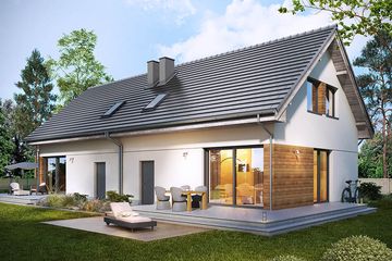  Projekt domu Fortel 2 (WRN1559) - projekt domu parterowego z poddaszem - Zdjęcie 1