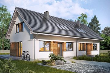  Projekt domu Fortel 2 (WRN1559) - projekt domu parterowego z poddaszem - Zdjęcie 2