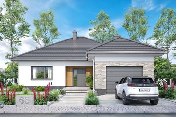 Projekt domu Aloes G1 (WOF1221) - projekt domu parterowego - Zdjęcie 1