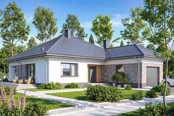  Projekt domu Aloes G1 (WOF1221) - projekt domu parterowego - Zdjęcie 2