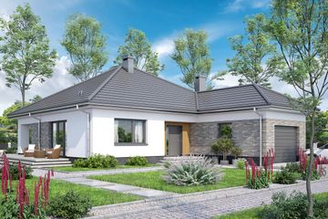  Projekt domu Aloes G1 (WOF1221) - projekt domu parterowego - Zdjęcie 2