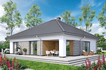  Projekt domu Aloes G1 (WOF1221) - projekt domu parterowego - Zdjęcie 4