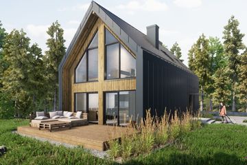  Projekt domu L-302X (SLU1043) - projekt domu parterowego z poddaszem - Zdjęcie 5