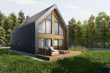  Projekt domu L-302X (SLU1043) - projekt domu parterowego z poddaszem - Zdjęcie 7