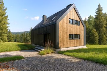  Projekt domu L-302X (SLU1043) - projekt domu parterowego z poddaszem - Zdjęcie 3