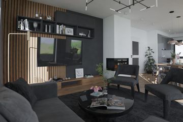  Projekt domu Tomaszów 35 pcr (KRP2747) - projekt domu parterowego z poddaszem - Zdjęcie 3