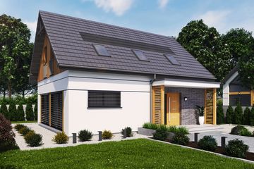  Projekt domu Wels 4 (SLN2816) - projekt domu parterowego z poddaszem - Zdjęcie 1