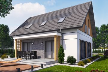  Projekt domu Wels 4 (SLN2816) - projekt domu parterowego z poddaszem - Zdjęcie 2