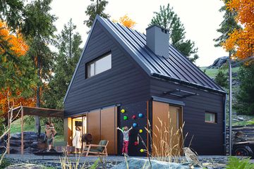  Projekt domu Kamyczek bez garażu [B] (WRF2413) - projekt domu parterowego - Zdjęcie 1