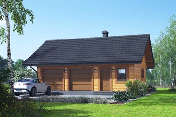  Projekt budynku gospodarczego GDS 2-08 (KRP2748) - projekt budynku parterowego - Zdjęcie 2