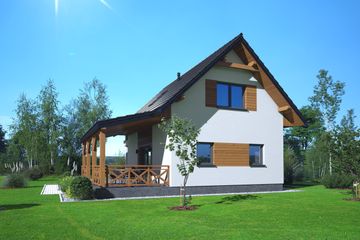  Projekt domu Gajówko 5m (KRP2755) - projekt domu parterowego z poddaszem - Zdjęcie 2