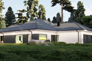  Projekt domu uA311 (WCB1496) - projekt domu parterowego - Zdjęcie 2