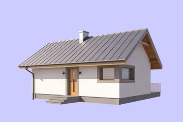  Projekt domu L-314 murowany (SLU1044) - projekt domu parterowego - Zdjęcie 5