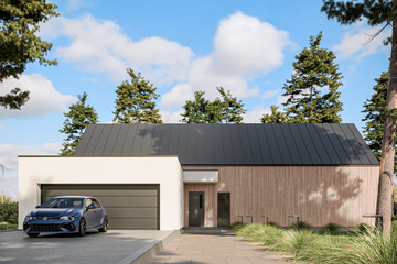  Projekt domu Nasza Stodoła Parterowa z garażem wersja szkieletowa (KRY1008) - projekt domu parterowego - Zdjęcie 4