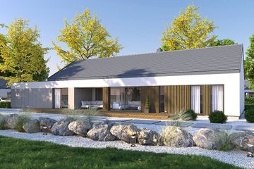  Projekt domu Dompasja 61 C (BBE1055) - projekt domu parterowego - Zdjęcie 1