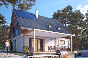  Projekt domu Drops (BSA2364) - projekt domu parterowego z poddaszem - Zdjęcie 1