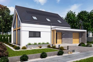  Projekt domu Wels 2 (SLN2825) - projekt domu parterowego z poddaszem - Zdjęcie 1