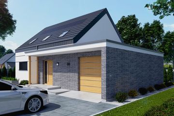  Projekt domu Wels 2 (SLN2825) - projekt domu parterowego z poddaszem - Zdjęcie 2