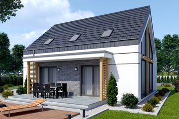  Projekt domu Wels 3 (SLN2826) - projekt domu parterowego z poddaszem - Zdjęcie 2