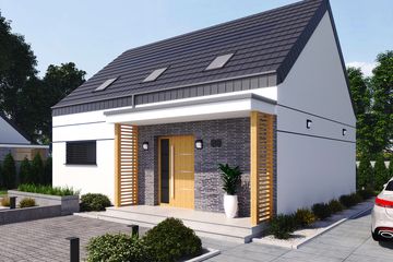  Projekt domu Wels 3 (SLN2826) - projekt domu parterowego z poddaszem - Zdjęcie 3