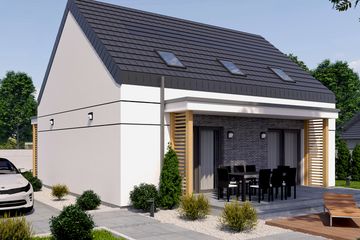  Projekt domu Wels 3 (SLN2826) - projekt domu parterowego z poddaszem - Zdjęcie 4