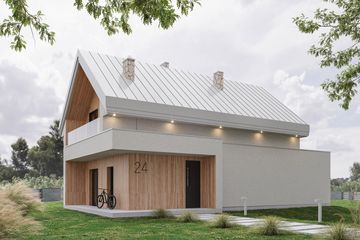  Projekt domu Nasza Stodoła S wersja szkieletowa (KRY1010) - projekt domu parterowego z poddaszem - Zdjęcie 3