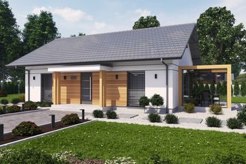  Projekt domu Lugo 2 (SLN2829) - projekt domu parterowego - Zdjęcie 2