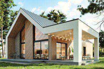  Projekt domu Nasza Stodoła Parterowa wersja szkieletowa (KRY1012) - projekt domu parterowego - Zdjęcie 1