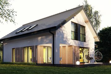  Projekt domu uA381 (WCB1507) - projekt domu parterowego z poddaszem - Zdjęcie 3