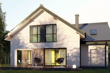  Projekt domu uA381 (WCB1507) - projekt domu parterowego z poddaszem - Zdjęcie 4