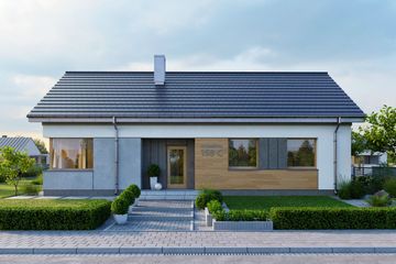  Projekt domu Domena 158 C (WRW1390) - projekt domu parterowego - Zdjęcie 4