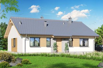  Projekt domu Tracja 10 (WOE1189) - projekt domu parterowego - Zdjęcie 1