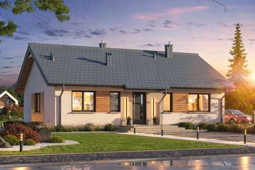  Projekt domu Tracja 10 (WOE1189) - projekt domu parterowego - Zdjęcie 1