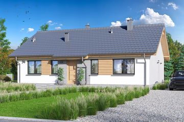  Projekt domu Tracja 10 (WOE1189) - projekt domu parterowego - Zdjęcie 2