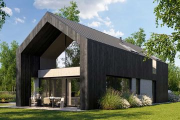  Projekt domu HomeKoncept 114 (KRX1244) - projekt domu parterowego z poddaszem - Zdjęcie 1