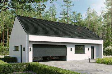  Projekt garażu BK-20 (WWC1024) - projekt garażu parterowego - Zdjęcie 1