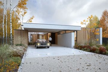  Projekt domu z patio 3 (WAW1164) - projekt domu parterowego - Zdjęcie 1
